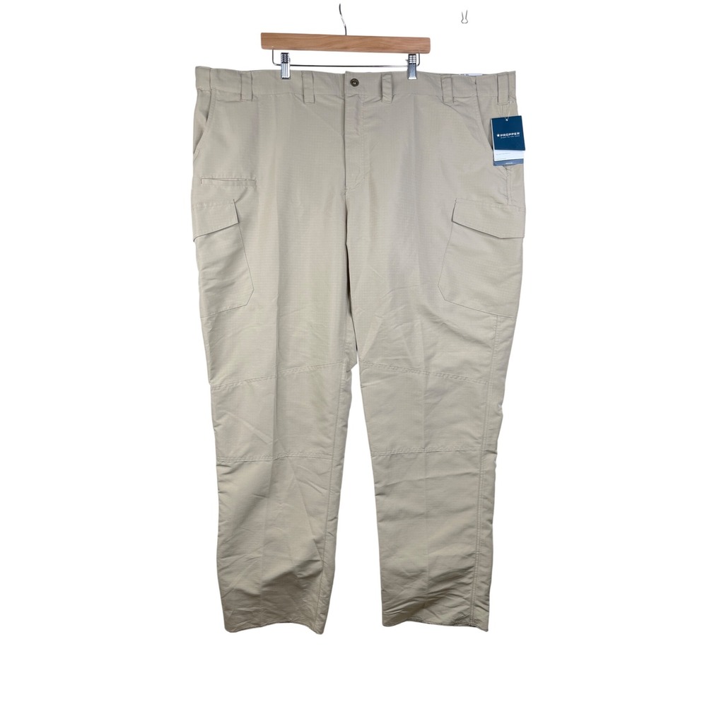 New Proper Men's Edgetec Tac Pants‎ size 52U Khaki Beige